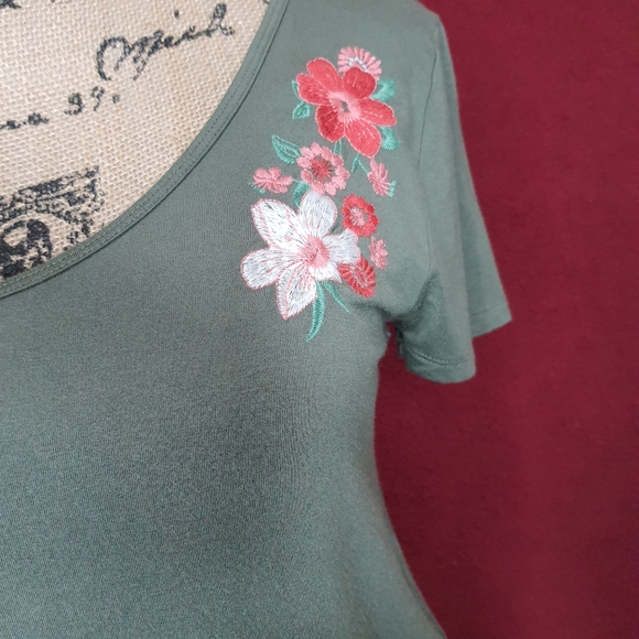 Hollister Floral Short Sleeve Top Extra Small - Picture 4 of 7